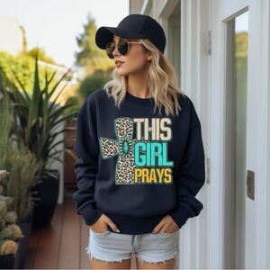 Women's Black Graphic Sweatshirt